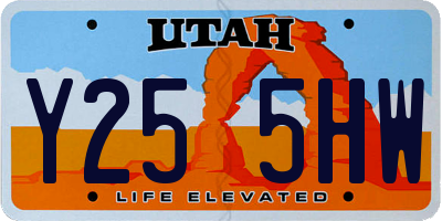 UT license plate Y255HW