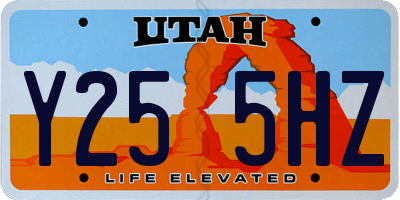 UT license plate Y255HZ