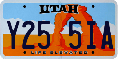 UT license plate Y255IA