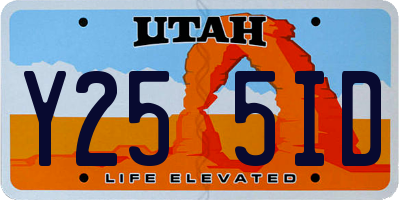 UT license plate Y255ID