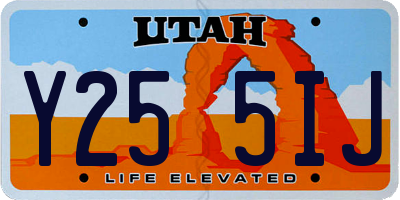 UT license plate Y255IJ
