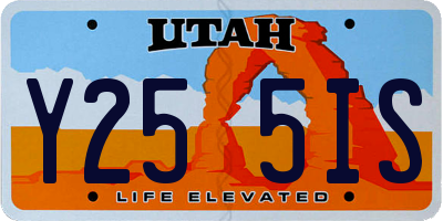 UT license plate Y255IS