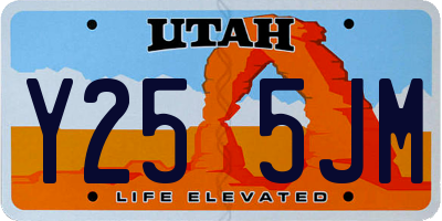 UT license plate Y255JM