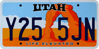 UT license plate Y255JN