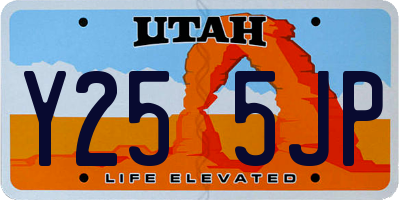 UT license plate Y255JP