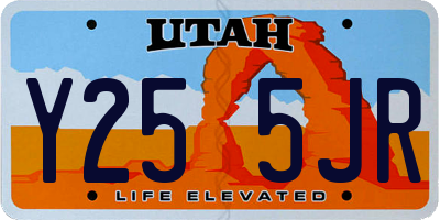 UT license plate Y255JR