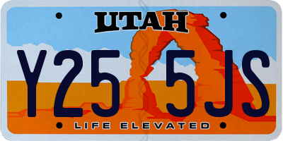 UT license plate Y255JS