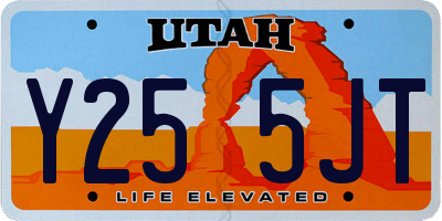 UT license plate Y255JT