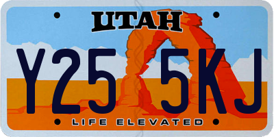UT license plate Y255KJ