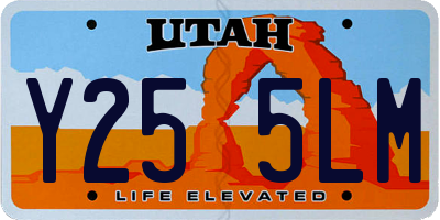 UT license plate Y255LM