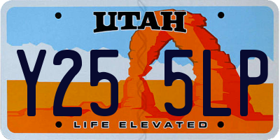 UT license plate Y255LP