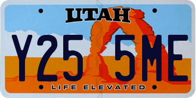 UT license plate Y255ME