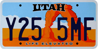 UT license plate Y255MF