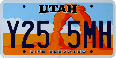 UT license plate Y255MH