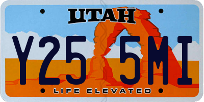 UT license plate Y255MI