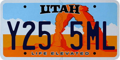 UT license plate Y255ML