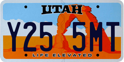 UT license plate Y255MT