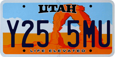 UT license plate Y255MU