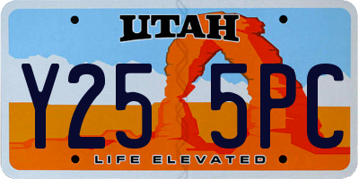 UT license plate Y255PC