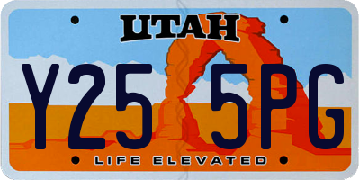 UT license plate Y255PG