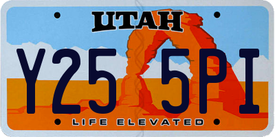 UT license plate Y255PI
