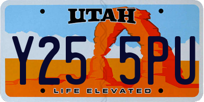 UT license plate Y255PU