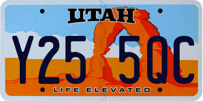 UT license plate Y255QC