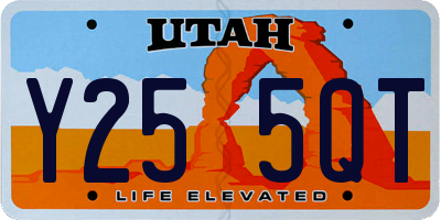 UT license plate Y255QT