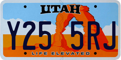 UT license plate Y255RJ
