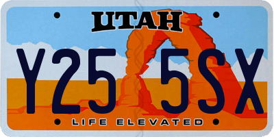 UT license plate Y255SX