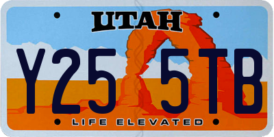 UT license plate Y255TB