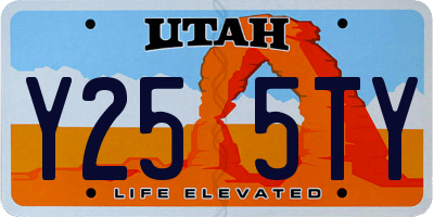 UT license plate Y255TY