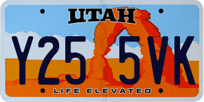 UT license plate Y255VK