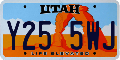 UT license plate Y255WJ