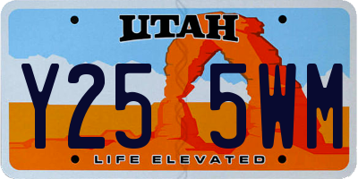 UT license plate Y255WM