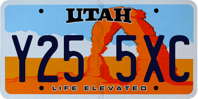 UT license plate Y255XC