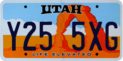 UT license plate Y255XG