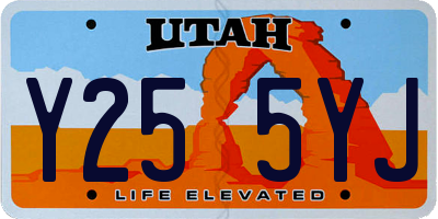 UT license plate Y255YJ