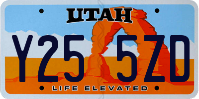 UT license plate Y255ZD