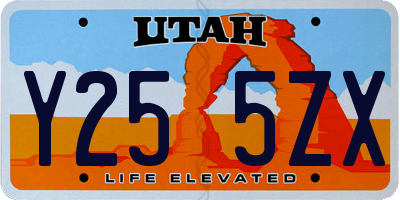 UT license plate Y255ZX