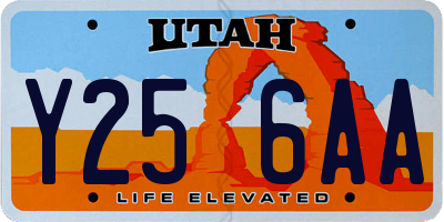 UT license plate Y256AA