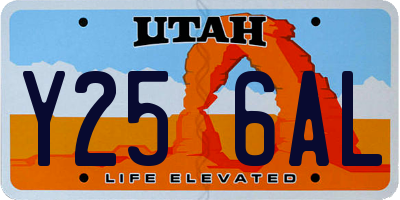UT license plate Y256AL