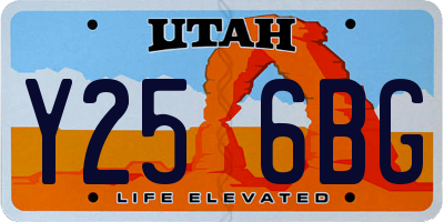 UT license plate Y256BG