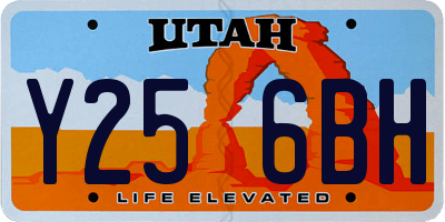 UT license plate Y256BH