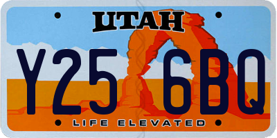UT license plate Y256BQ