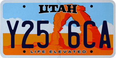 UT license plate Y256CA