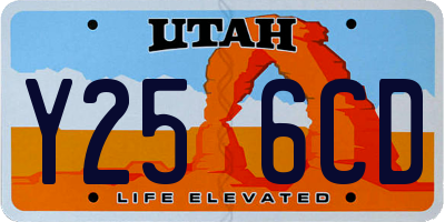 UT license plate Y256CD