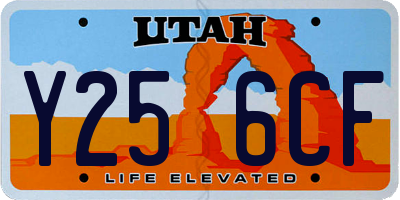 UT license plate Y256CF