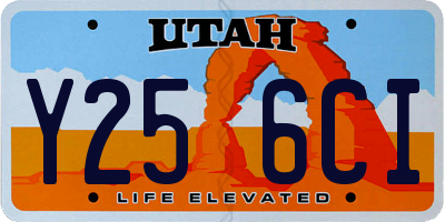UT license plate Y256CI