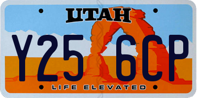 UT license plate Y256CP